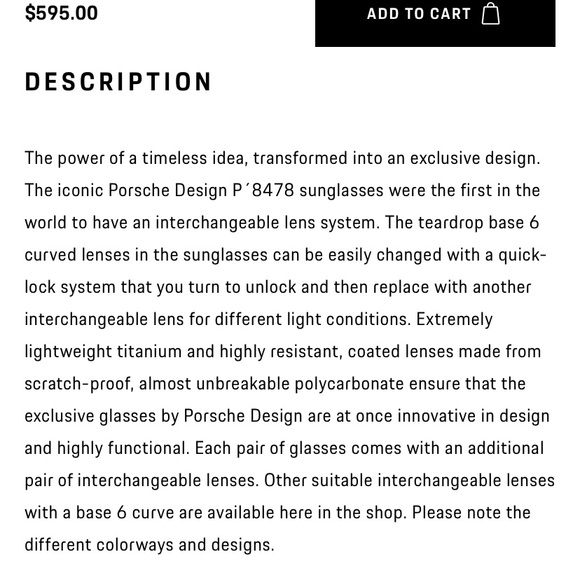 Porsche Design P 8478 Aviator Sunglasses - Picture 3 of 13